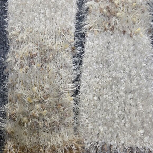 Mixit Scarf Womens One Size Cream Tan Infinity Loop Fuzzy Boucle Knit Chunky - Picture 5 of 9